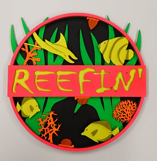 Reefin' 3 Display Layered Art